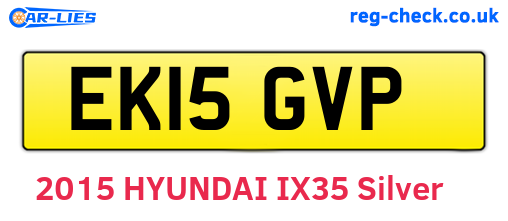 EK15GVP are the vehicle registration plates.