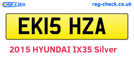 EK15HZA are the vehicle registration plates.