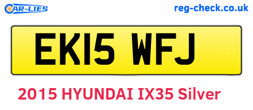 EK15WFJ are the vehicle registration plates.
