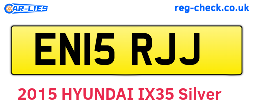 EN15RJJ are the vehicle registration plates.