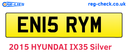 EN15RYM are the vehicle registration plates.