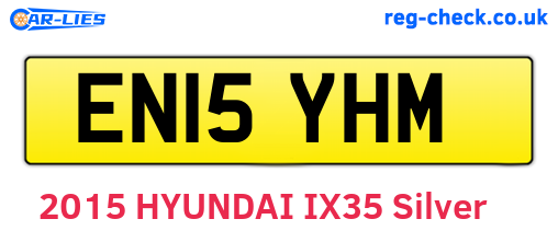 EN15YHM are the vehicle registration plates.