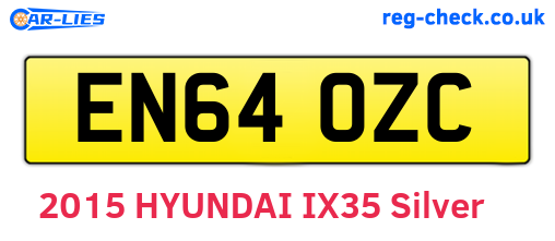EN64OZC are the vehicle registration plates.
