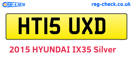 HT15UXD are the vehicle registration plates.