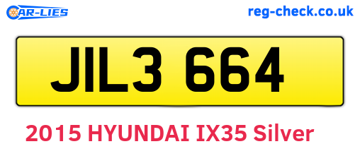 JIL3664 are the vehicle registration plates.