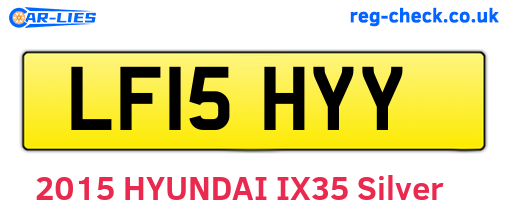 LF15HYY are the vehicle registration plates.