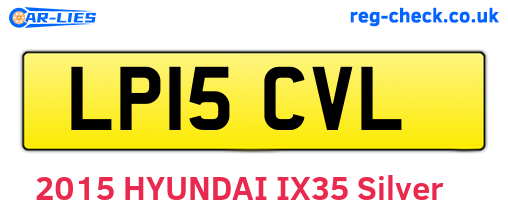 LP15CVL are the vehicle registration plates.