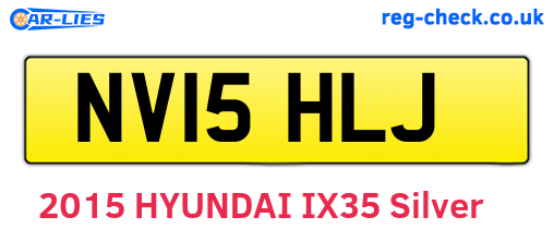 NV15HLJ are the vehicle registration plates.