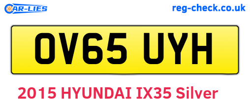 OV65UYH are the vehicle registration plates.