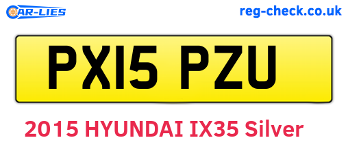 PX15PZU are the vehicle registration plates.