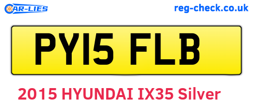 PY15FLB are the vehicle registration plates.