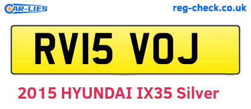 RV15VOJ are the vehicle registration plates.