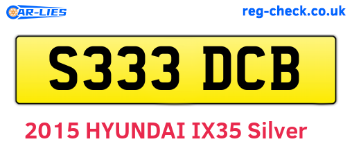 S333DCB are the vehicle registration plates.