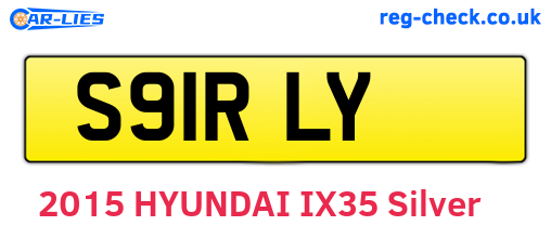 S91RLY are the vehicle registration plates.