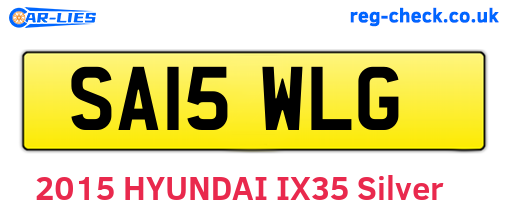SA15WLG are the vehicle registration plates.