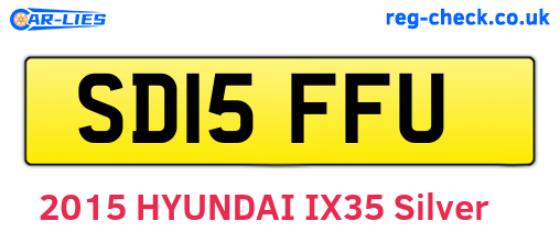 SD15FFU are the vehicle registration plates.