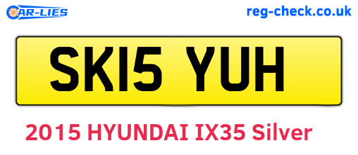 SK15YUH are the vehicle registration plates.
