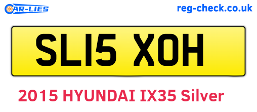 SL15XOH are the vehicle registration plates.
