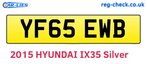YF65EWB are the vehicle registration plates.