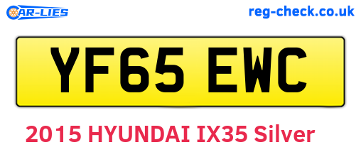 YF65EWC are the vehicle registration plates.