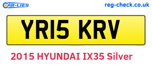 YR15KRV are the vehicle registration plates.