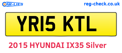 YR15KTL are the vehicle registration plates.