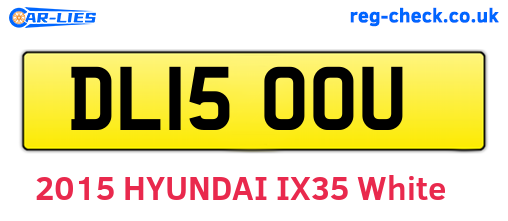 DL15OOU are the vehicle registration plates.