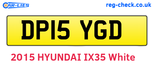 DP15YGD are the vehicle registration plates.