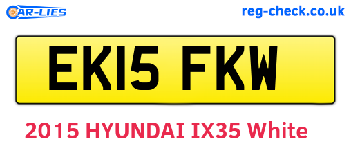 EK15FKW are the vehicle registration plates.