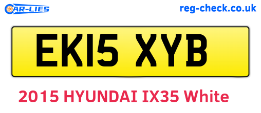 EK15XYB are the vehicle registration plates.