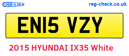 EN15VZY are the vehicle registration plates.