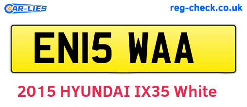 EN15WAA are the vehicle registration plates.
