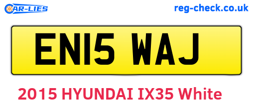 EN15WAJ are the vehicle registration plates.