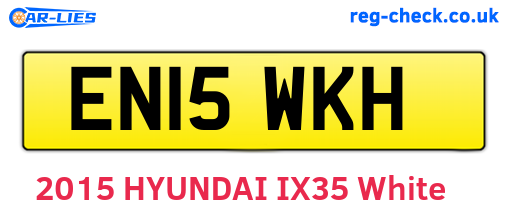 EN15WKH are the vehicle registration plates.