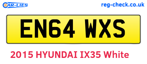 EN64WXS are the vehicle registration plates.