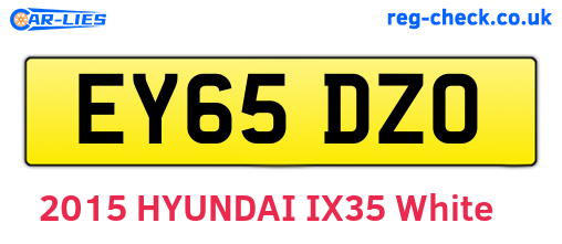 EY65DZO are the vehicle registration plates.