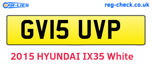 GV15UVP are the vehicle registration plates.