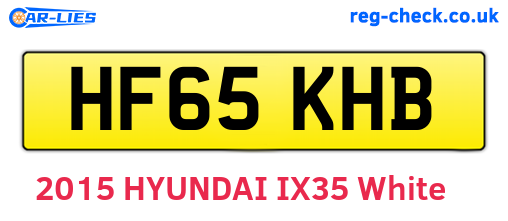 HF65KHB are the vehicle registration plates.