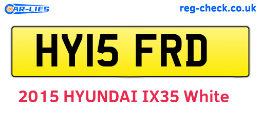 HY15FRD are the vehicle registration plates.