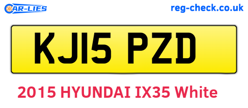 KJ15PZD are the vehicle registration plates.