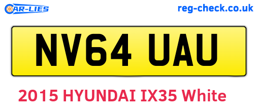 NV64UAU are the vehicle registration plates.