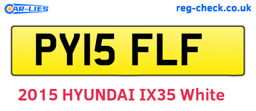 PY15FLF are the vehicle registration plates.