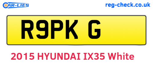 R9PKG are the vehicle registration plates.