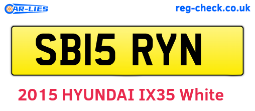 SB15RYN are the vehicle registration plates.