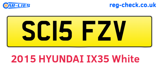 SC15FZV are the vehicle registration plates.