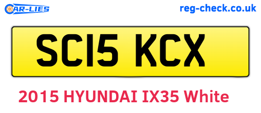 SC15KCX are the vehicle registration plates.