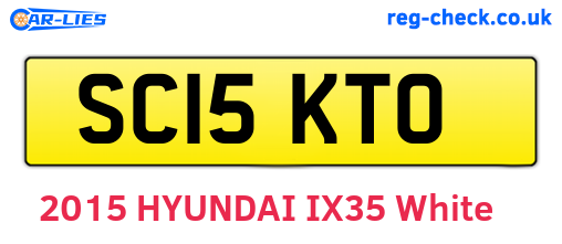 SC15KTO are the vehicle registration plates.