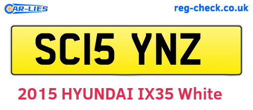 SC15YNZ are the vehicle registration plates.
