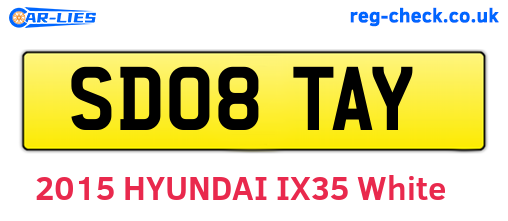 SD08TAY are the vehicle registration plates.
