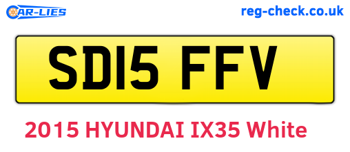 SD15FFV are the vehicle registration plates.